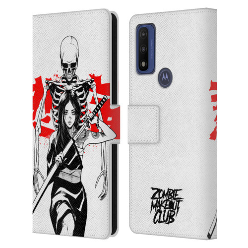 Zombie Makeout Club Graphics Death Blade Leather Book Wallet Case Cover For Motorola G Pure