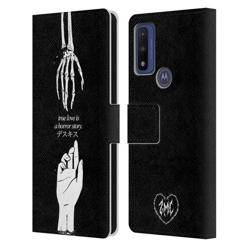 Zombie Makeout Club Graphics True Love Leather Book Wallet Case Cover For Motorola G Pure