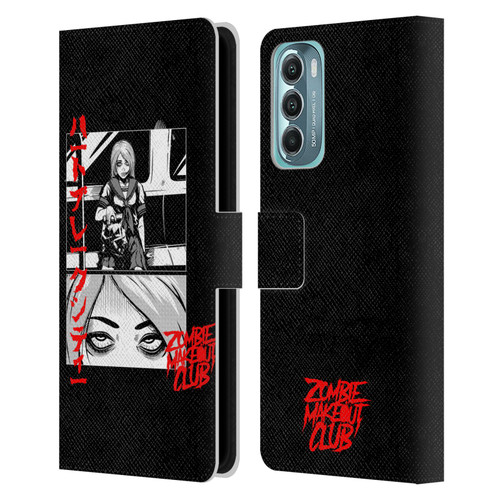 Zombie Makeout Club Graphics Comic Strip Leather Book Wallet Case Cover For Motorola Moto G Stylus 5G (2022)