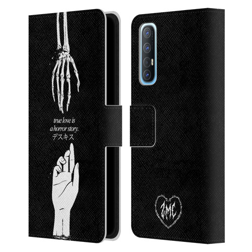Zombie Makeout Club Graphics True Love Leather Book Wallet Case Cover For OPPO Find X2 Neo 5G