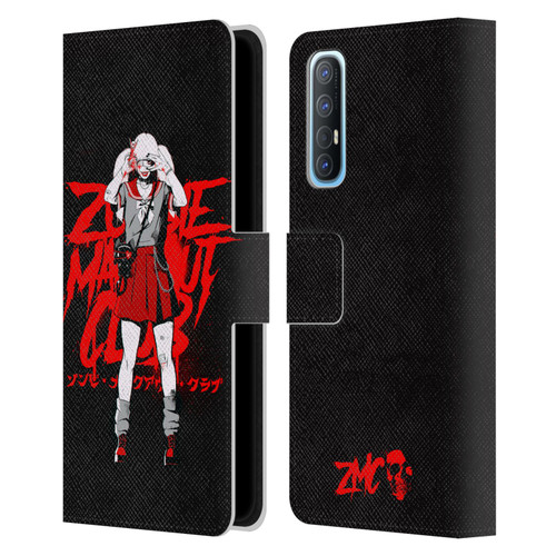 Zombie Makeout Club Graphics Uniform Leather Book Wallet Case Cover For OPPO Find X2 Neo 5G