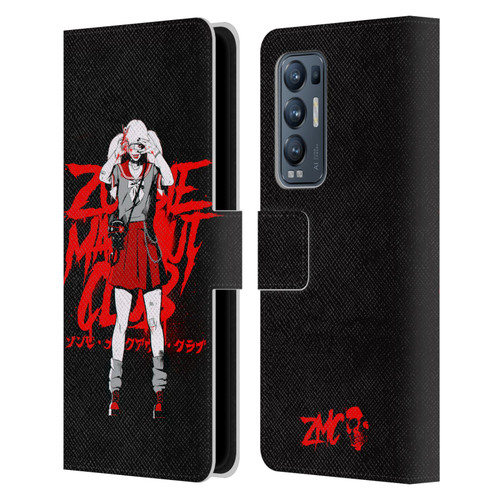Zombie Makeout Club Graphics Uniform Leather Book Wallet Case Cover For OPPO Find X3 Neo / Reno5 Pro+ 5G