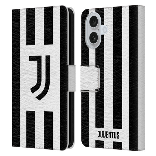 Juventus Football Club 2024/25 Kit Home Leather Book Wallet Case Cover For Apple iPhone 16