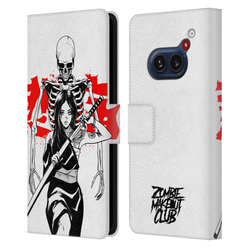 Zombie Makeout Club Graphics Death Blade Leather Book Wallet Case Cover For Nothing Phone (2a)