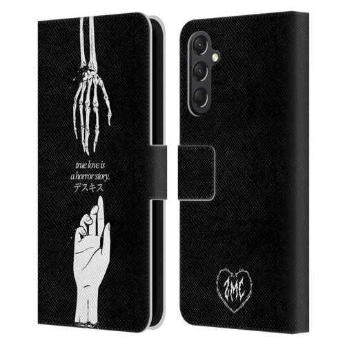 Zombie Makeout Club Graphics True Love Leather Book Wallet Case Cover For Samsung Galaxy A24 4G / M34 5G