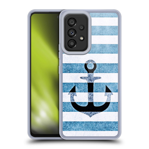 Monika Strigel Vintage Anchors Indigo Soft Gel Case for Samsung Galaxy A53 5G (2022)