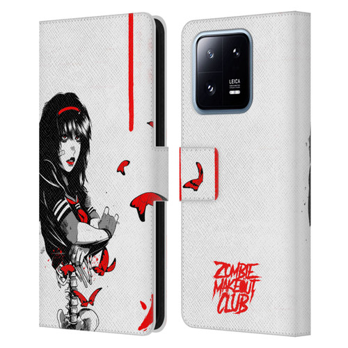 Zombie Makeout Club Graphics Butterflies Leather Book Wallet Case Cover For Xiaomi 13 Pro 5G