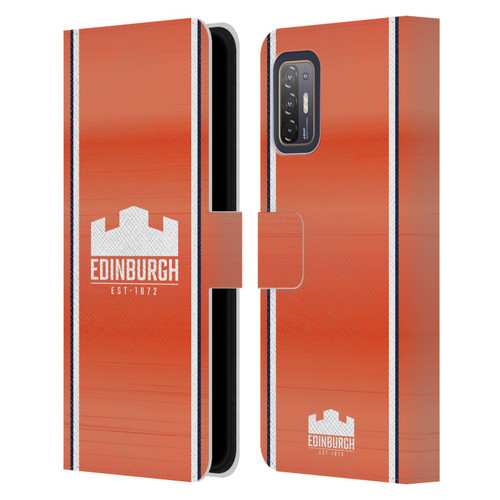 Edinburgh Rugby 2024/25 Crest Kit Away Leather Book Wallet Case Cover For HTC Desire 21 Pro 5G