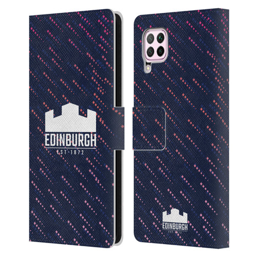 Edinburgh Rugby 2024/25 Crest Kit Training Leather Book Wallet Case Cover For Huawei Nova 6 SE / P40 Lite
