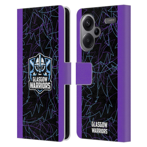 Glasgow Warriors 2024/25 Crest Kit Third Leather Book Wallet Case Cover For Xiaomi Redmi Note 13 Pro Plus 5G