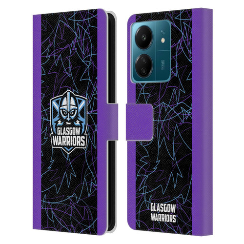 Glasgow Warriors 2024/25 Crest Kit Third Leather Book Wallet Case Cover For Xiaomi Redmi 13C 4G