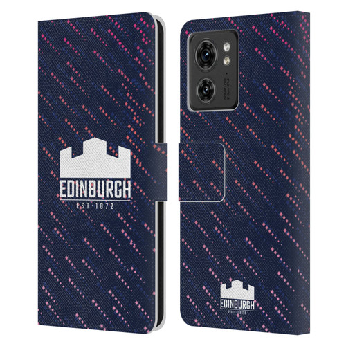 Edinburgh Rugby 2024/25 Crest Kit Training Leather Book Wallet Case Cover For Motorola Moto Edge 40/Edge (2023)