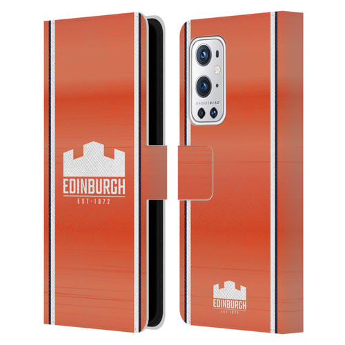 Edinburgh Rugby 2024/25 Crest Kit Away Leather Book Wallet Case Cover For OnePlus 9 Pro