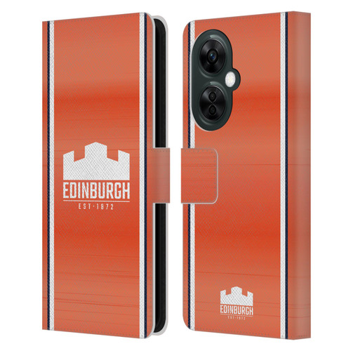 Edinburgh Rugby 2024/25 Crest Kit Away Leather Book Wallet Case Cover For OnePlus Nord CE 3 Lite 5G