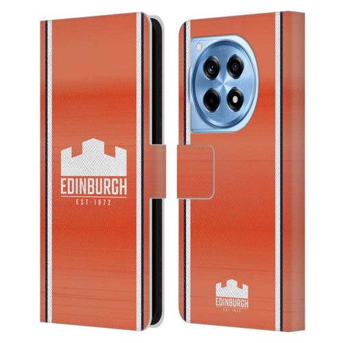 Edinburgh Rugby 2024/25 Crest Kit Away Leather Book Wallet Case Cover For OnePlus 12R