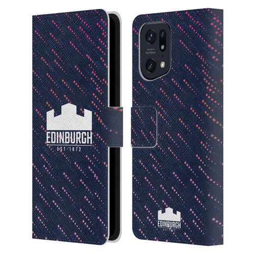 Edinburgh Rugby 2024/25 Crest Kit Training Leather Book Wallet Case Cover For OPPO Find X5
