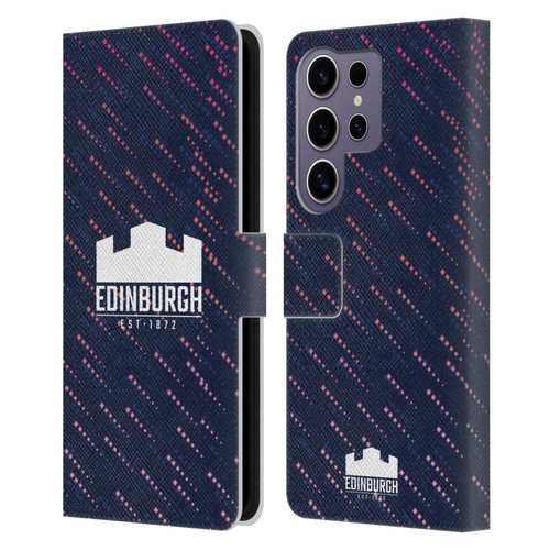 Edinburgh Rugby 2024/25 Crest Kit Training Leather Book Wallet Case Cover For Samsung Galaxy S25 Ultra