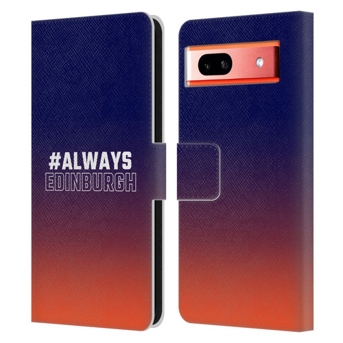 Edinburgh Rugby Logo 2 Gradient Edinburgh Leather Book Wallet Case Cover For Google Pixel 7a
