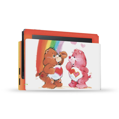 Care Bears Classic Rainbow Vinyl Sticker Skin Decal Cover for Nintendo Switch Console & Dock