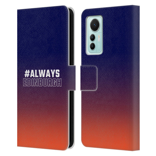 Edinburgh Rugby Logo 2 Gradient Edinburgh Leather Book Wallet Case Cover For Xiaomi 12 Lite