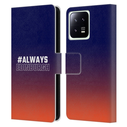 Edinburgh Rugby Logo 2 Gradient Edinburgh Leather Book Wallet Case Cover For Xiaomi 13 5G