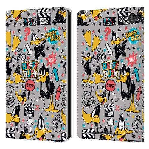 Looney Tunes Graphics and Characters Daffy Duck Leather Book Wallet Case Cover For Amazon Fire 7 2022
