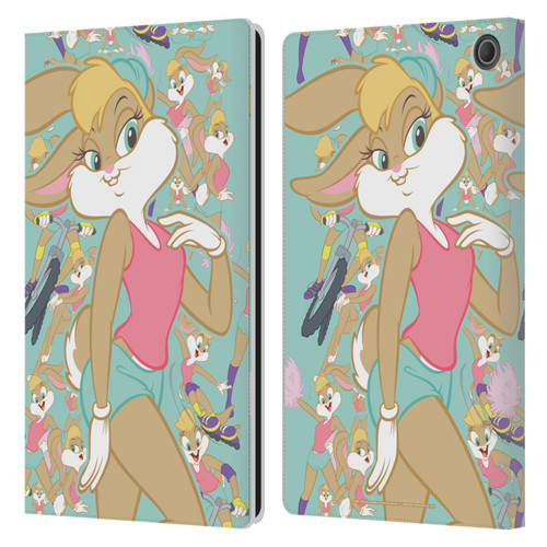 Looney Tunes Graphics and Characters Lola Bunny Leather Book Wallet Case Cover For Amazon Fire Max 11 2023