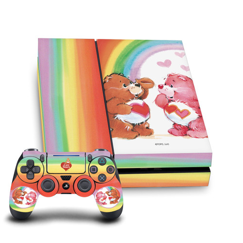 Care Bears Classic Rainbow Vinyl Sticker Skin Decal Cover for Sony PS4 Console & Controller