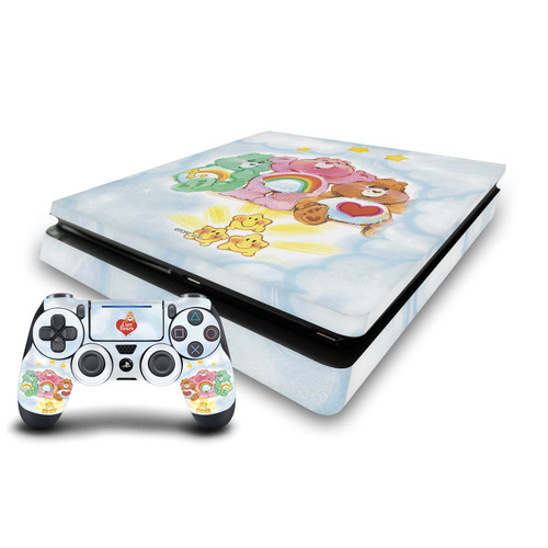 Care Bears Classic Group Vinyl Sticker Skin Decal Cover for Sony PS4 Slim Console & Controller