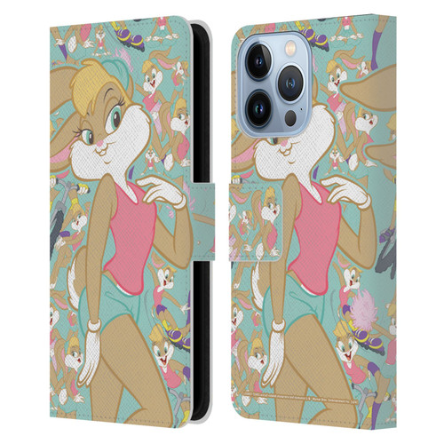 Looney Tunes Graphics and Characters Lola Bunny Leather Book Wallet Case Cover For Apple iPhone 13 Pro