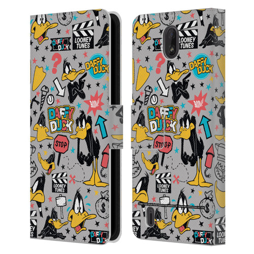 Looney Tunes Graphics and Characters Daffy Duck Leather Book Wallet Case Cover For Nokia C01 Plus/C1 2nd Edition