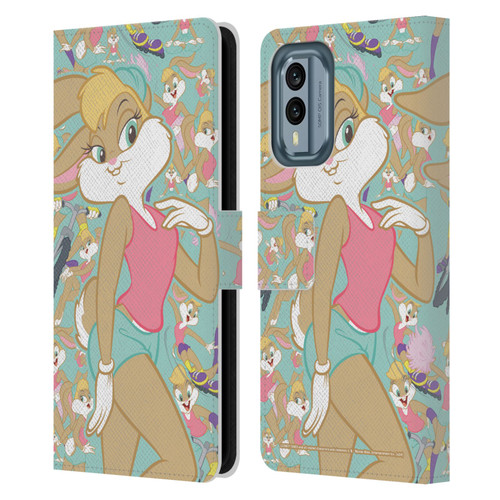 Looney Tunes Graphics and Characters Lola Bunny Leather Book Wallet Case Cover For Nokia X30
