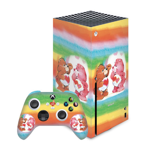 Care Bears Classic Rainbow Vinyl Sticker Skin Decal Cover for Microsoft Series X Console & Controller