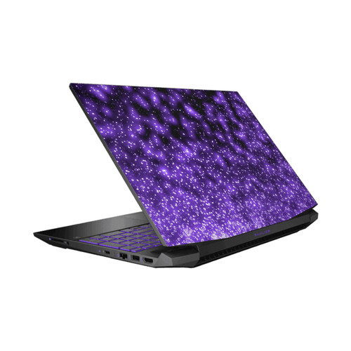 Monika Strigel Magic Lights Black Purple Vinyl Sticker Skin Decal Cover for HP Pavilion 15.6" 15-dk0047TX