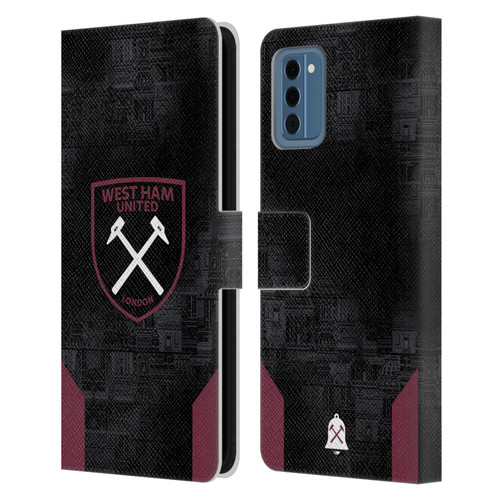 West Ham United FC 2024/25 Crest Kit Away Leather Book Wallet Case Cover For Nokia NC300 West Ham United FC 2024/25 Crest Kit Away Leather Book Wallet Case Cover For Nokia NC300