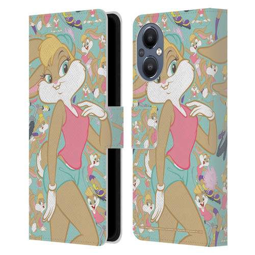 Looney Tunes Graphics and Characters Lola Bunny Leather Book Wallet Case Cover For OnePlus Nord N20 5G