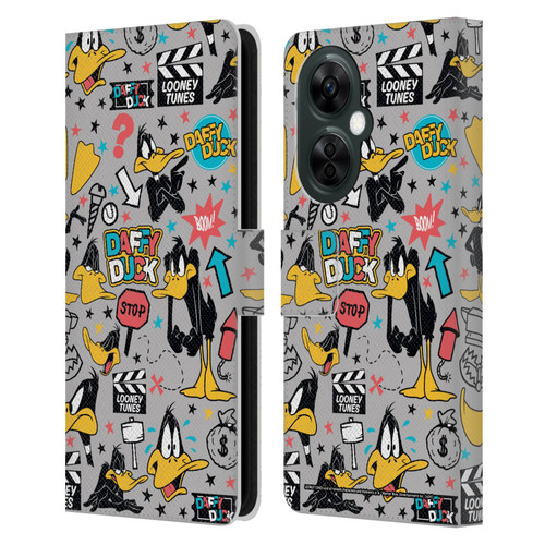 Looney Tunes Graphics and Characters Daffy Duck Leather Book Wallet Case Cover For OnePlus Nord CE 3 Lite 5G