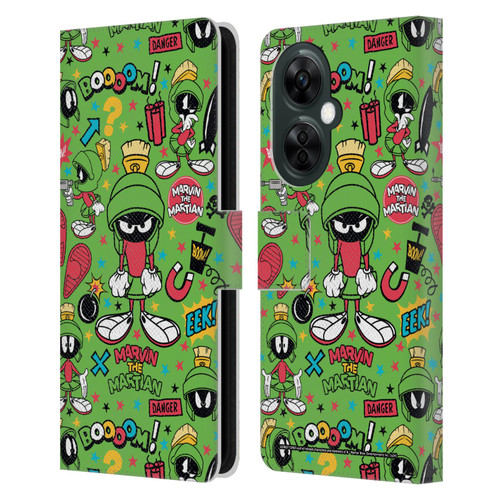 Looney Tunes Graphics and Characters Marvin The Martian Leather Book Wallet Case Cover For OnePlus Nord CE 3 Lite 5G