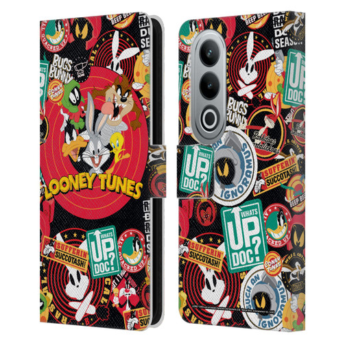 Looney Tunes Graphics and Characters Sticker Collage Leather Book Wallet Case Cover For OPPO OnePlus Ace 3V 5G