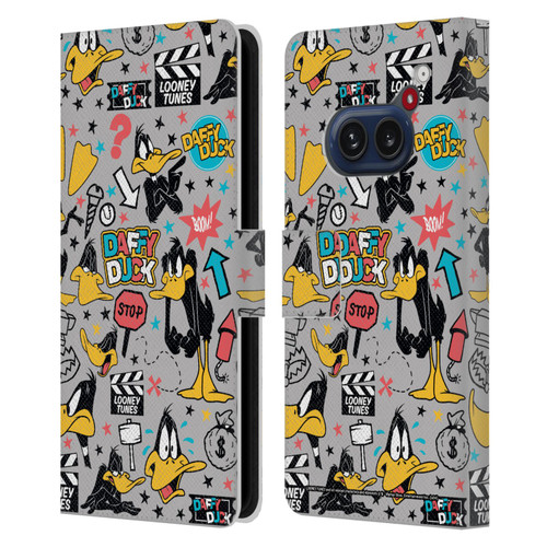 Looney Tunes Graphics and Characters Daffy Duck Leather Book Wallet Case Cover For Nothing Phone (2a)