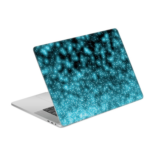 Monika Strigel Magic Lights Black Aqua Vinyl Sticker Skin Decal Cover for Apple MacBook Pro 15.4" A1707/A1990