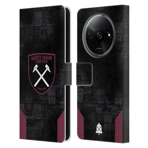 West Ham United FC 2024/25 Crest Kit Away Leather Book Wallet Case Cover For Xiaomi Redmi A3 West Ham United FC 2024/25 Crest Kit Away Leather Book Wallet Case Cover For Xiaomi Redmi A3