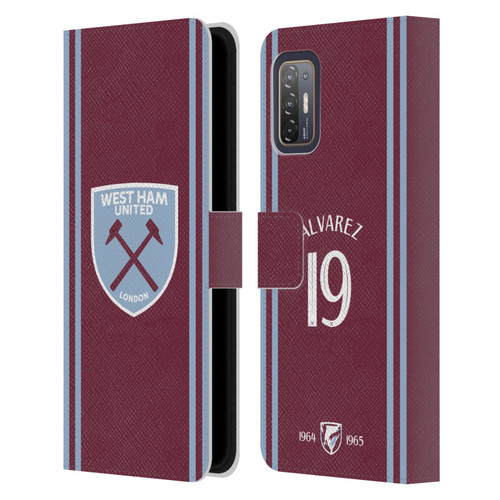 West Ham United FC 2024/25 Players Home Kit Edson Álvarez Leather Book Wallet Case Cover For HTC Desire 21 Pro 5G
