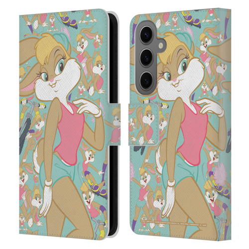 Looney Tunes Graphics and Characters Lola Bunny Leather Book Wallet Case Cover For Samsung Galaxy S25