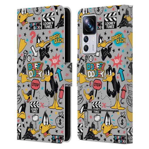 Looney Tunes Graphics and Characters Daffy Duck Leather Book Wallet Case Cover For Xiaomi 12T Pro