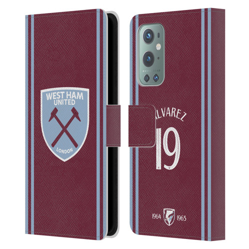 West Ham United FC 2024/25 Players Home Kit Edson Álvarez Leather Book Wallet Case Cover For OnePlus 9 West Ham United FC 2024/25 Players Home Kit Edson Álvarez Leather Book Wallet Case Cover For OnePlus 9