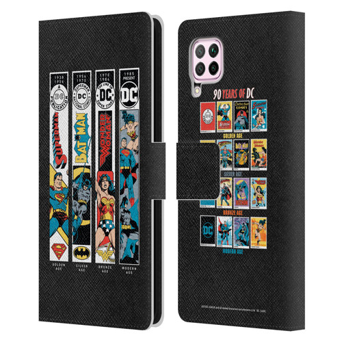 Justice League DC Comics 90th Anniversary Trinity Leather Book Wallet Case Cover For Huawei Nova 6 SE / P40 Lite