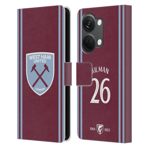 West Ham United FC 2024/25 Players Home Kit Maximilian Kilman Leather Book Wallet Case Cover For OnePlus Nord 3 5G