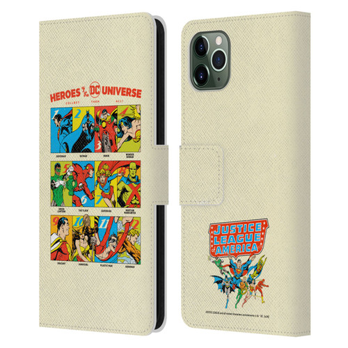 Justice League DC Comics 90th Anniversary Heroes Leather Book Wallet Case Cover For Apple iPhone 11 Pro Max
