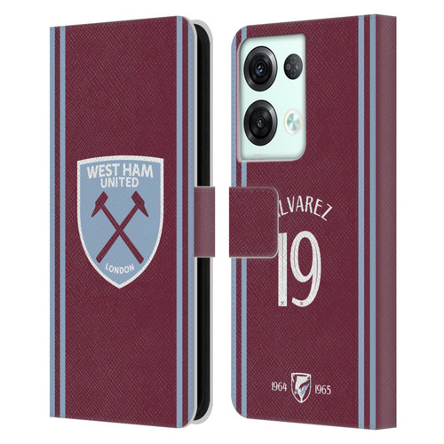 West Ham United FC 2024/25 Players Home Kit Edson Álvarez Leather Book Wallet Case Cover For OPPO Reno8 Pro West Ham United FC 2024/25 Players Home Kit Edson Álvarez Leather Book Wallet Case Cover For OPPO Reno8 Pro